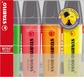 Текст маркер Stabilo Boss Original, комплект (4 цвята), неон, пастел